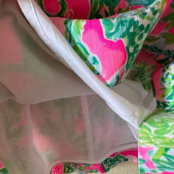 Lilly Pulitzer Pink and Green Mini Dress - Picture 8 of 14